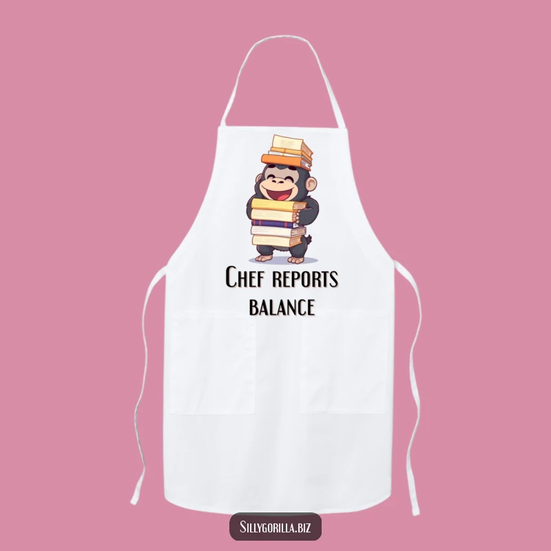 Funny Gorilla Chef Apron: Hilarious Kitchen Duty Humor Gift