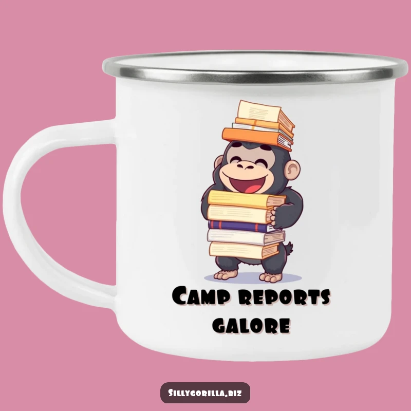 Funny Gorilla Adventure Mug: Hilarious Report Handler Gift