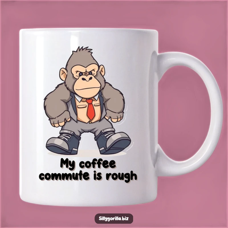 Funny Office Gorilla Mug - Work Shoes Ape Chaos Gift