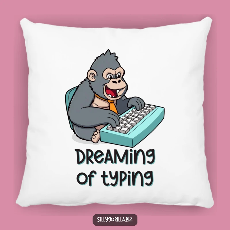 Funny Gorilla Keyboard Pillow: Cozy and Hilarious Soft Gift