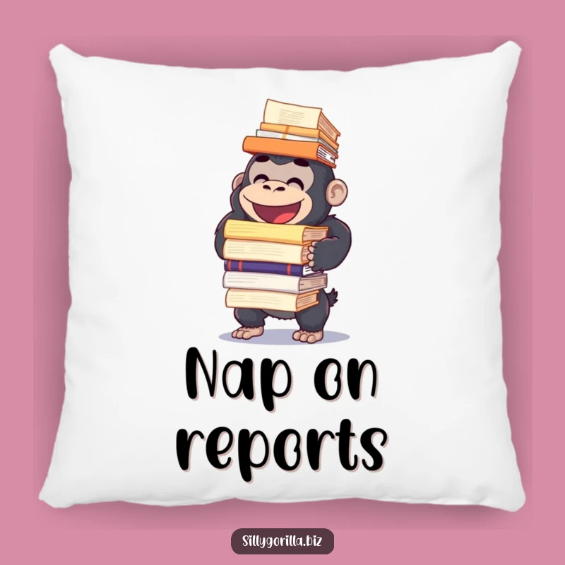 Funny Gorilla Balancing Pillow: Cozy and Hilarious Comfort Gift