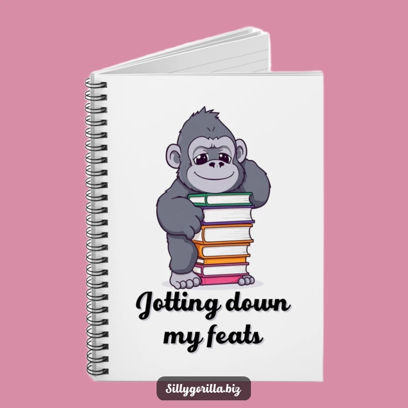 Funny Gorilla Notebook: Journal Your Thoughts with Primate Balancing Humor