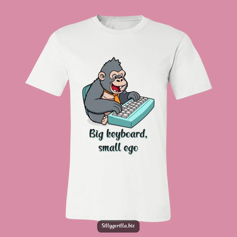 Funny Gorilla Tie T-Shirt: Hilarious Office Worker Apparel and Gift